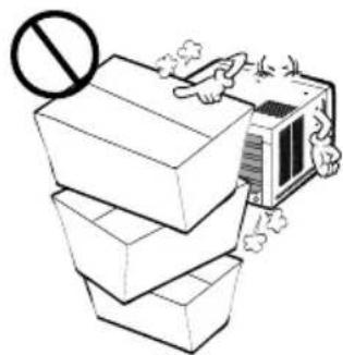LG R1001E - Do not block the inlet or outlet. - 1