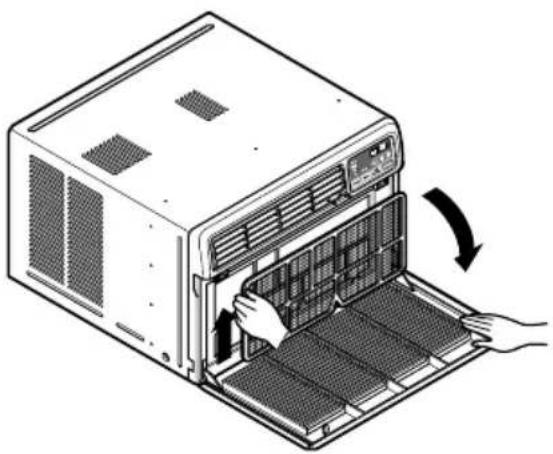 LG R1001E - How to remove the air filter - 1