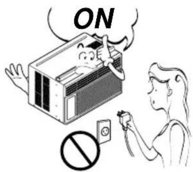 LG R1001E - Do not operate or stop the unit by inserting or pulling out the power plug. - 1