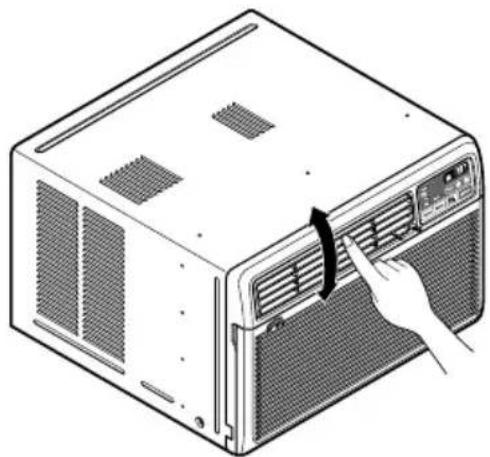 LG R1001E - - Adjusting Vertical Air Flow Direction - 2