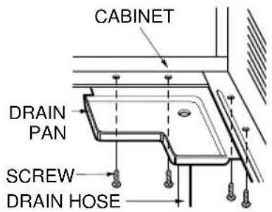 LG R1001E - How to Attach Drain Pan (Optional) - 1