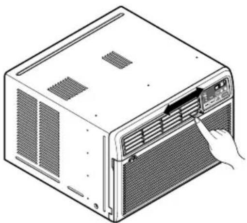 LG R1001E - - Adjusting Vertical Air Flow Direction - 1