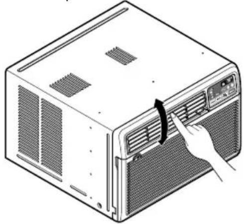 LG R1001E - Réglage de l'orientation du débit d'air - 2