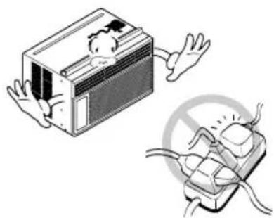 LG R1001E - Do not share the outlet with other appliances. - 1