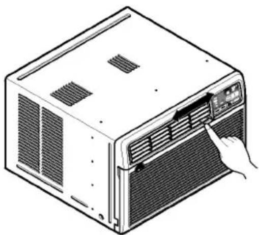 LG R0801E - Réglage de l'orientation du débit d'air - 1