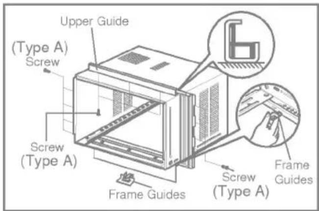 Upper Guide (Type A) Screw Screw (Type A) Frame Guides Screw (Type A) Frame Guides