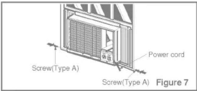 Screw(Type A) Power cord Screw(Type A) Figure 7