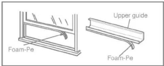 Foam-Pe Upper guide Foam-Pe