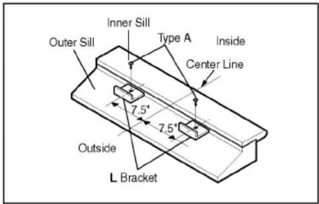 LG R0501M - Attach L bracket - 1