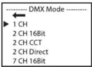 Cameo X3 TW - CONFIGURING DMX MODE (DMX Mode) - 2