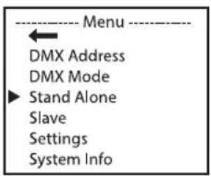Cameo X3 TW - MODE DE FONCTIONNEMENT STAND-ALONE DIRECT - 1