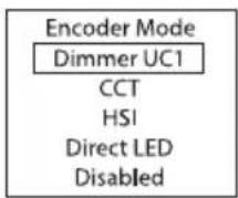 Cameo LUXIS FC - ENCODER-MODUS (Encoder Mode) - 2