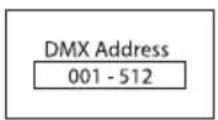 Cameo LUXIS FC - SET DMX START ADDRESS (DMX Address) - 2
