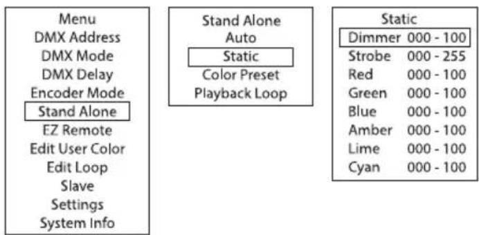 Cameo LUXIS FC - STAND-ALONE-BETRIEBSART STATIC - 1