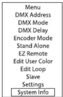 Cameo LUXIS FC - SYSTEM SETTINGS (Settings) - 2