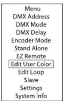 Cameo LUXIS FC - USER-PRESETS EDITIEREN (Edit User Color) - 1