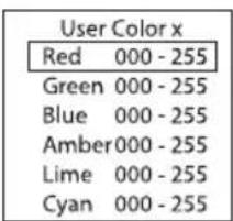 Cameo LUXIS FC - EDITING USER PRESETS (Edit User Colour) - 3