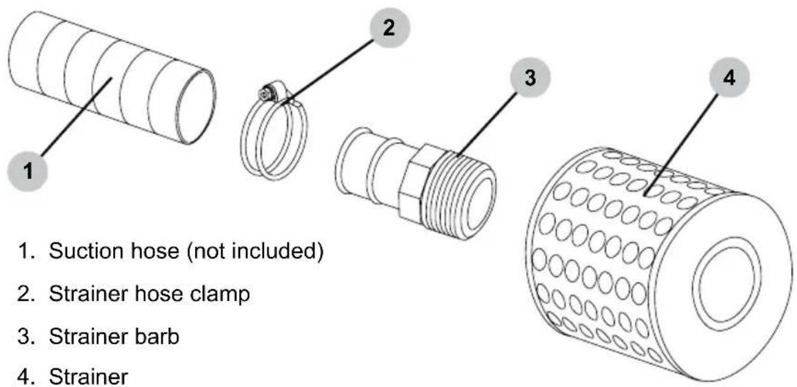 Simpson SSTP71007 - Connecting Suction Hose Strainer - 1