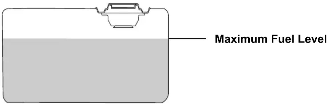 Simpson SSTP71007 - DO NOT OVERFILL FUEL TANK - 1