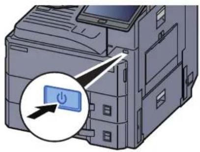 OLIVETTI d-Copia 3202MF - Mettre la machine sous tension. - 1