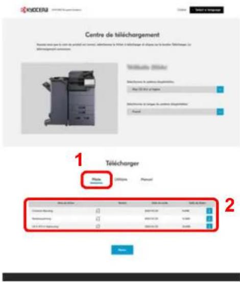 OLIVETTI d-Copia 4002MF - Télécharger un logiciel à partir du site web. - 4