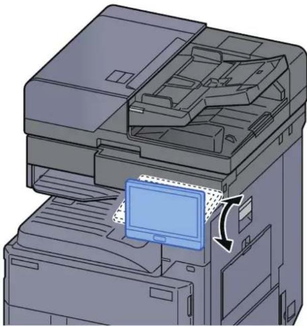 OLIVETTI d-Copia 4002MF - Réglage de l'inclinaison du panneau de commande - 1