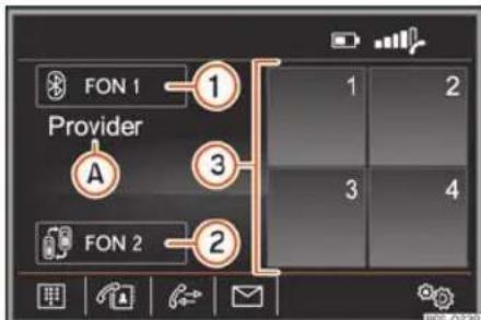 SEAT Alhambra (2023) - Menu principal Telefone - 1