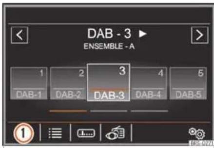 SEAT Alhambra (2023) - Mode radio numérique [audio DAB, DAB + et DMB] - 1