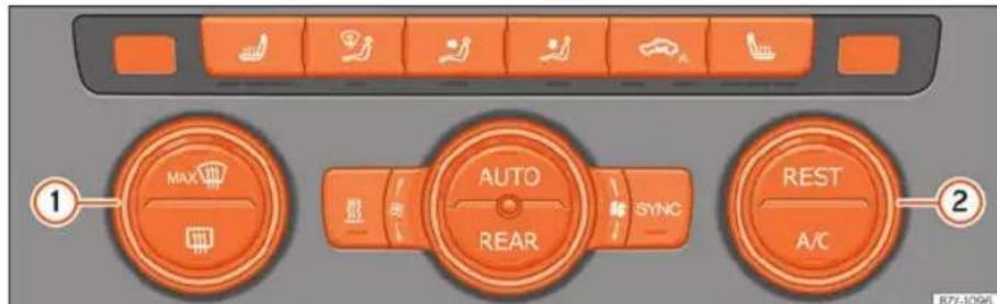 SEAT Alhambra (2023) - Commandes du Climatronic - 1