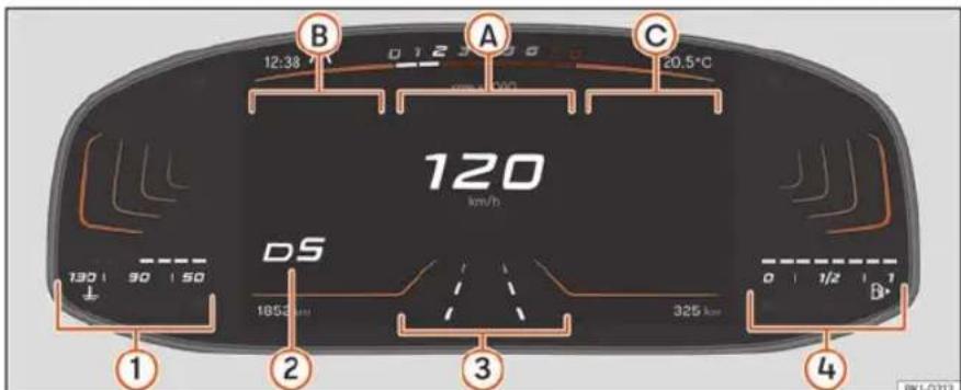 SEAT Tarraco (2023) - Combé instruments numérique version Basic - 1