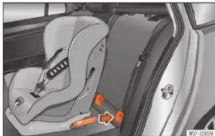 SEAT Tarraco (2023) - Fixation du siège pour enfants avec le système ISOFIX ou i-Size - 3