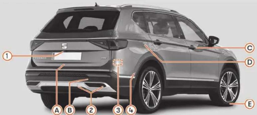 SEAT Tarraco (2023) - Vue extérieure arrière - 1