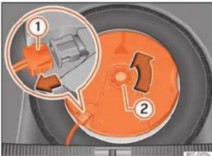 SEAT Tarraco (2023) - Emplacement et utilisation de la roue de secours - 2