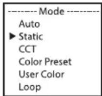Cameo FLAT PRO 12 G2 - MODE DE FONCTIONNEMENT STAND ALONE STATIC - 2