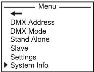 Cameo P2 T - INFORMATIONS SYSTÈME (System Info) - 1