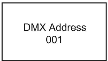 Cameo P2 T - SETTING DMX START ADDRESS (DMX address) - 3