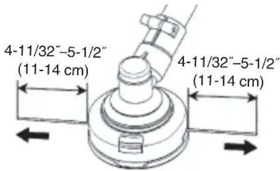 4-11/32"-5-1/2" (11-14 cm) 4-11/32"-5-1/2" (11-14 cm)