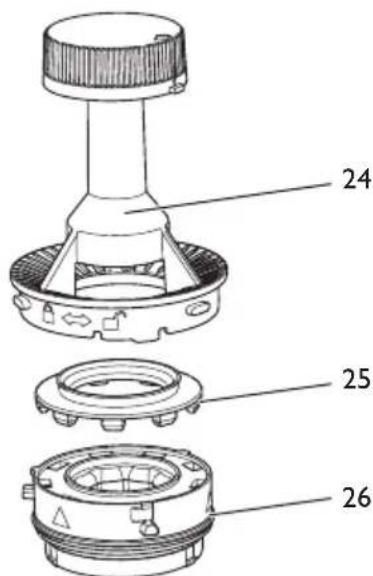 MELITTA AromaFresh Pro X - Maalgraadregelaar demonteren en reinigen - 3