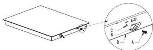 CANDY CIS642SCTT/1 - Adjusting the bracket position - 1