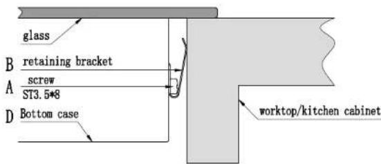 CANDY CIS642SCTT/1 - Adjusting the bracket position - 2