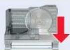 TRISA 6506.46 - Messer entnehmen | Retirer la lame | Rimuovere la lama | Remove rotary blade | Retirar la cuchilla - 6