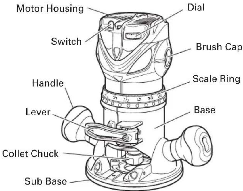 HITACHI KM12VC - NAME OF PARTS - 1