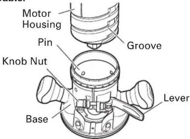 HITACHI KM12VC - INSTALLING THE MOTOR HOUSING - 2