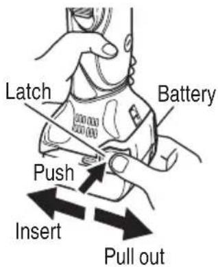 Latch Battery Push Insert Pull out