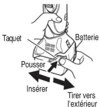 Taquet Batterie Pousser Insérer Tirer vers l'extérieur