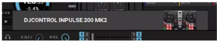 DJCONTROL INPUTSE 200 MK2 CUE/ VOL 1 2 3 4 1 2 3 4