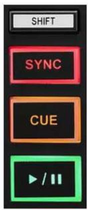 HERCULES DJControl Inpulse 200 MK2 - 走带按钮 - 1