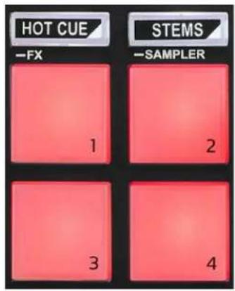 HOT CUE -FX 1 2 3 4 STEMS -SAMPLER