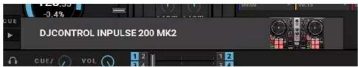 DJCONTROL INPUTSE 200 MK2 CUE/ VOL 1 2 3 4 1 2 3 4