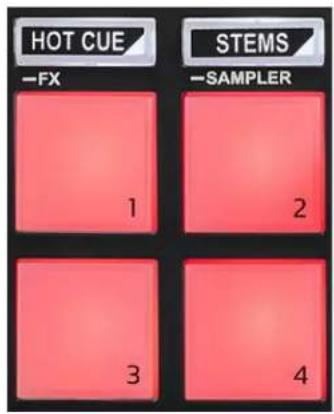 HOT CUE -FX 1 2 3 4 STEMS -SAMPLER